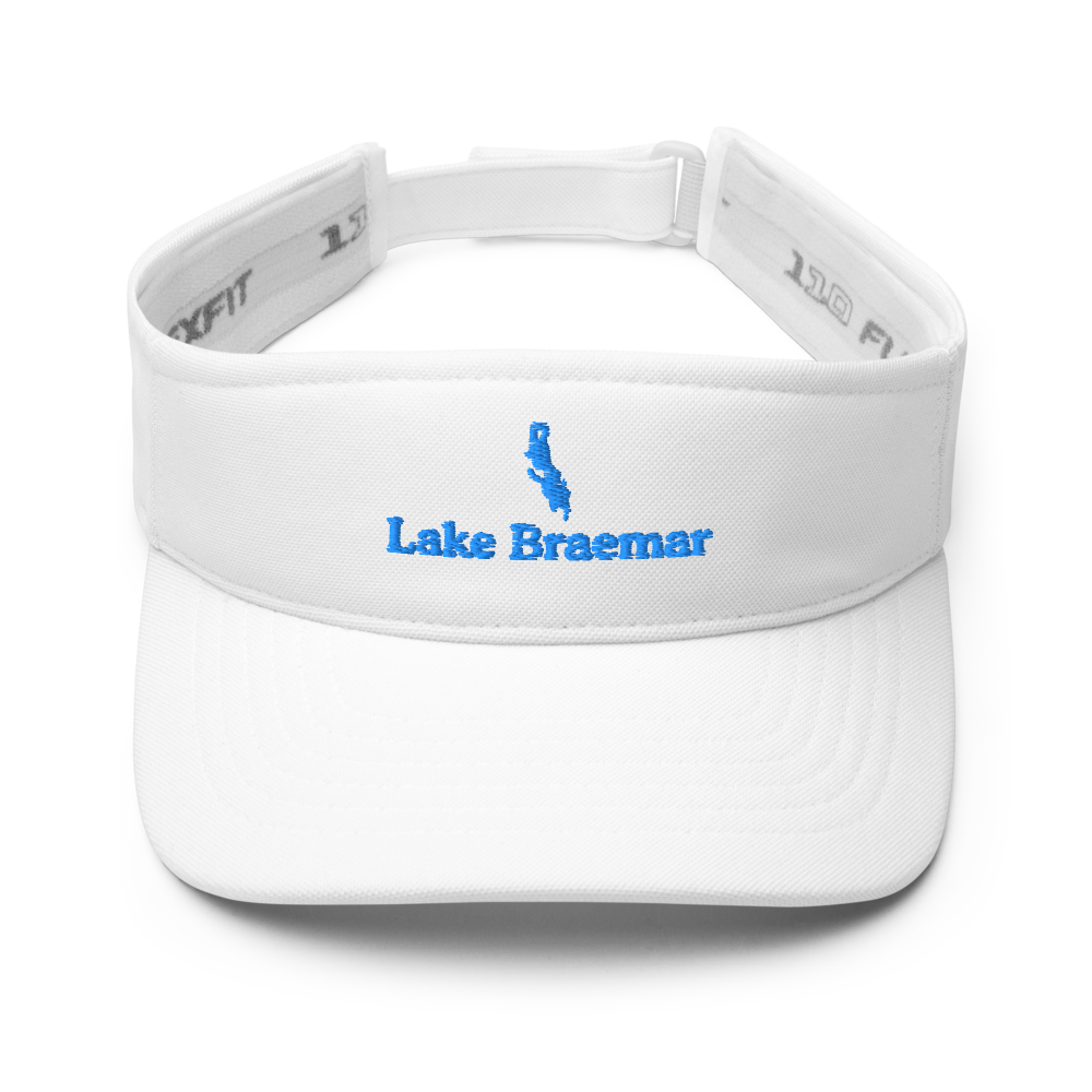 Lake Braemar Visor with embroidered artwork & adjustable velcro strap