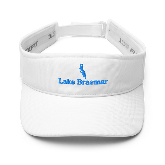 Lake Braemar Visor with embroidered artwork & adjustable velcro strap