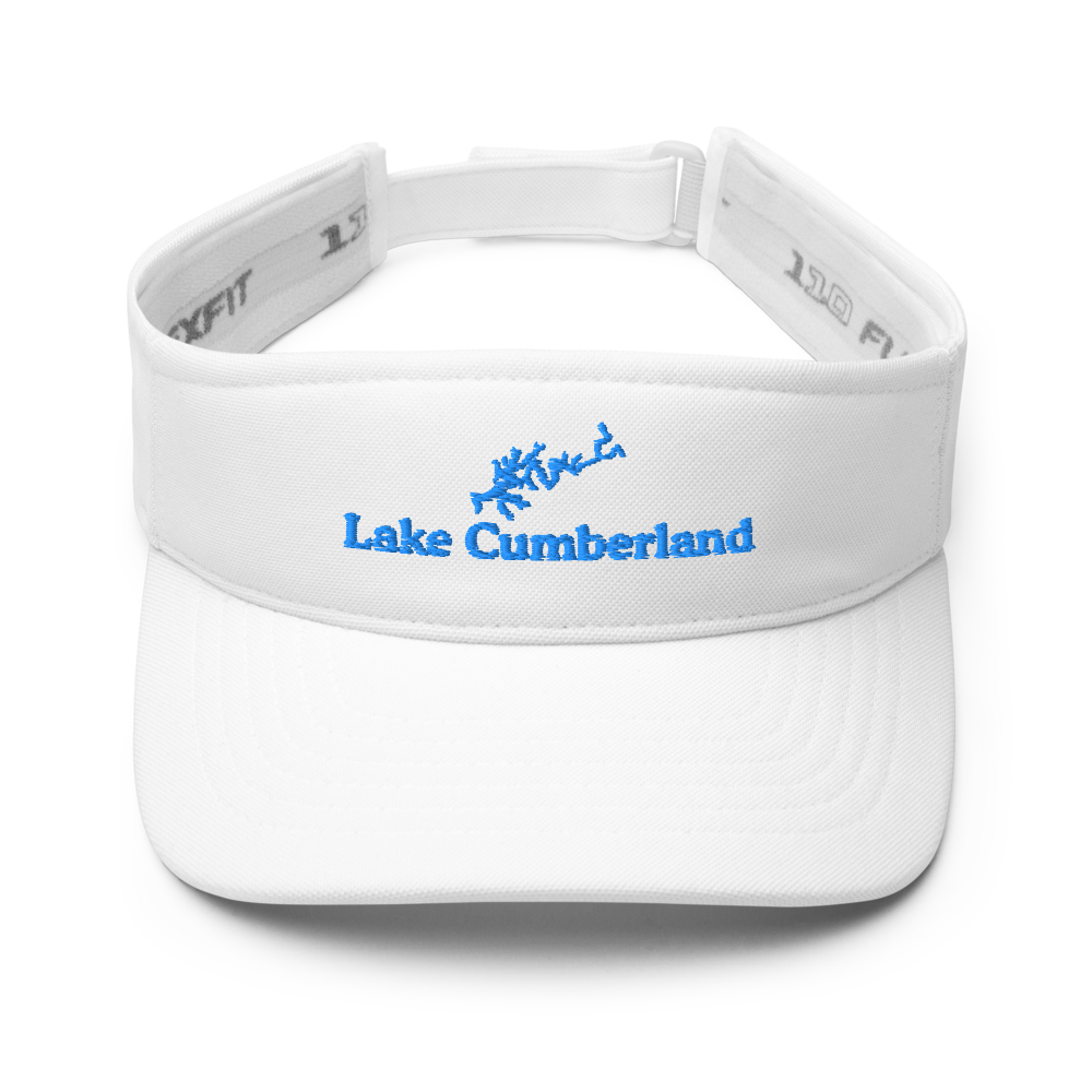 Lake Cumberland Visor with embroidered artwork & adjustable velcro strap