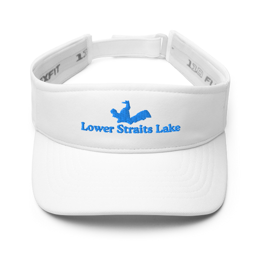 Lower Straits Lake Visor with embroidered artwork & adjustable velcro strap