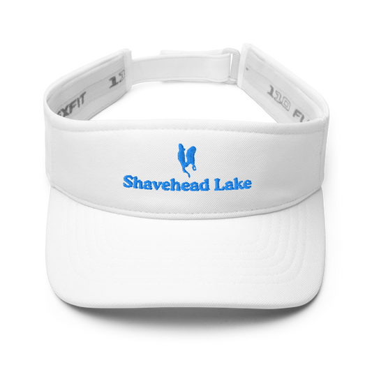 Shavehead Lake Visor with embroidered artwork & adjustable velcro strap