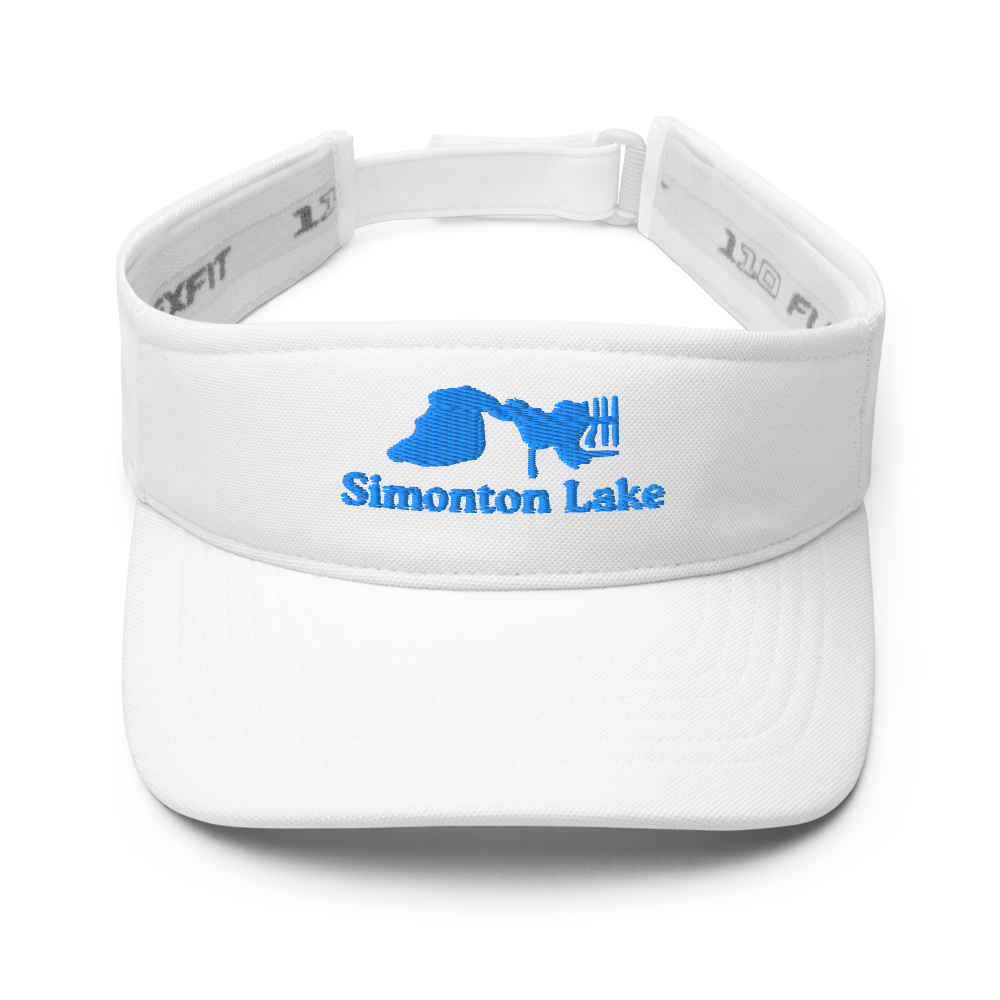 Simonton Lake Visor with embroidered artwork & adjustable velcro strap
