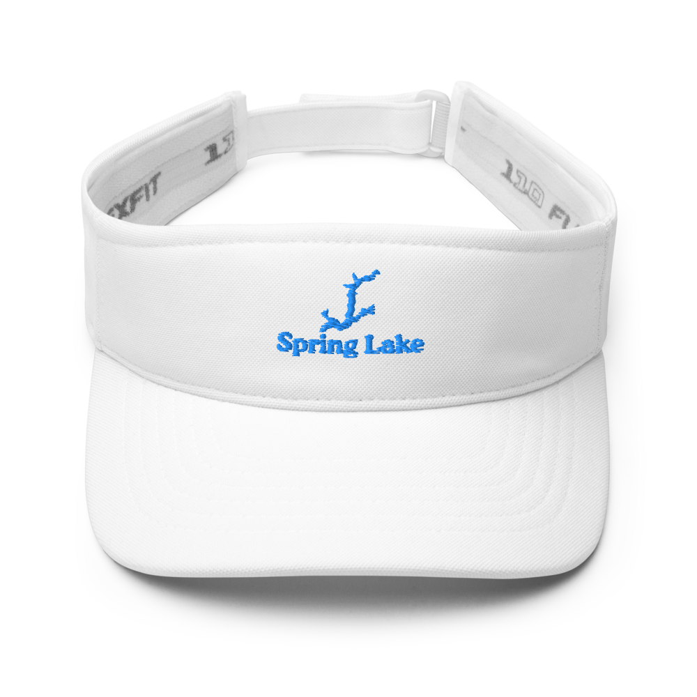 Spring Lake Visor with embroidered artwork & adjustable velcro strap