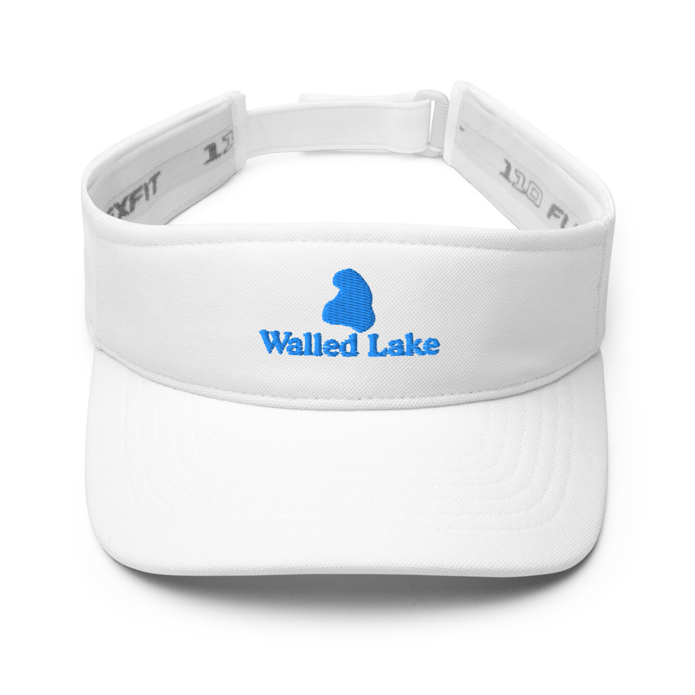 Walled Lake Visor with embroidered artwork & adjustable velcro strap