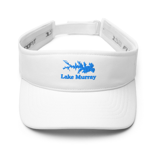 Lake Murray Visor with embroidered artwork & adjustable velcro strap