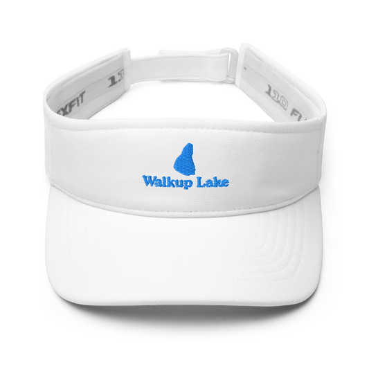 Walkup Lake Visor with embroidered artwork & adjustable velcro strap