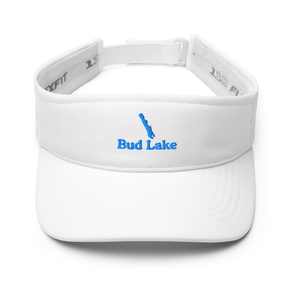 Bud Lake Visor with embroidered artwork & adjustable velcro strap