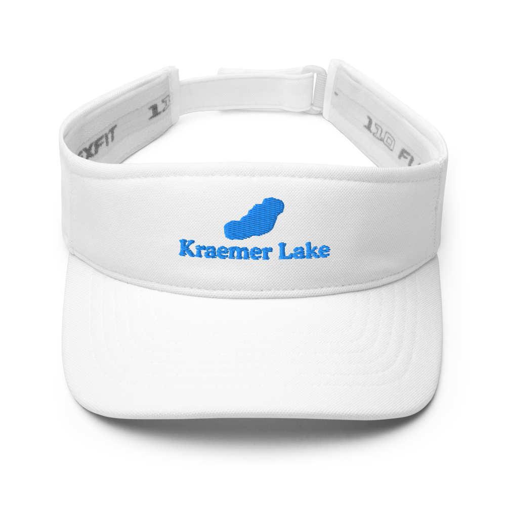 Kraemer Lake Visor with embroidered artwork & adjustable velcro strap