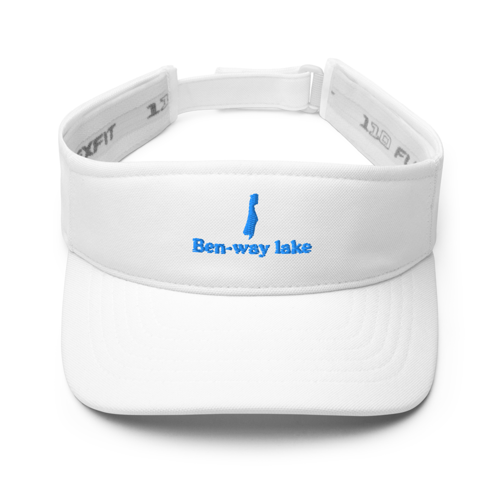 Ben-way lake Visor with embroidered artwork & adjustable velcro strap