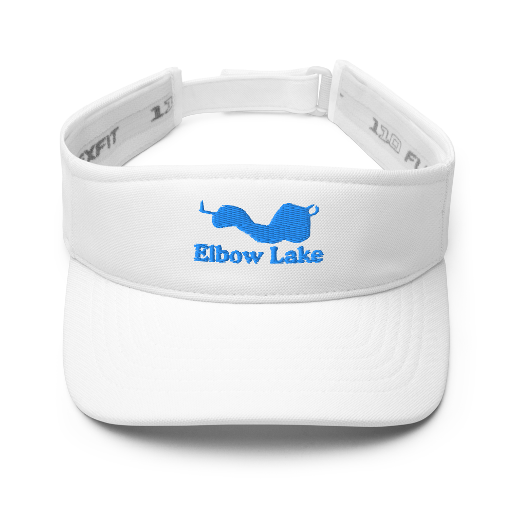 Elbow Lake Visor with embroidered artwork & adjustable velcro strap