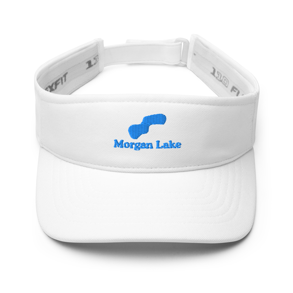 Morgan Lake Visor with embroidered artwork & adjustable velcro strap
