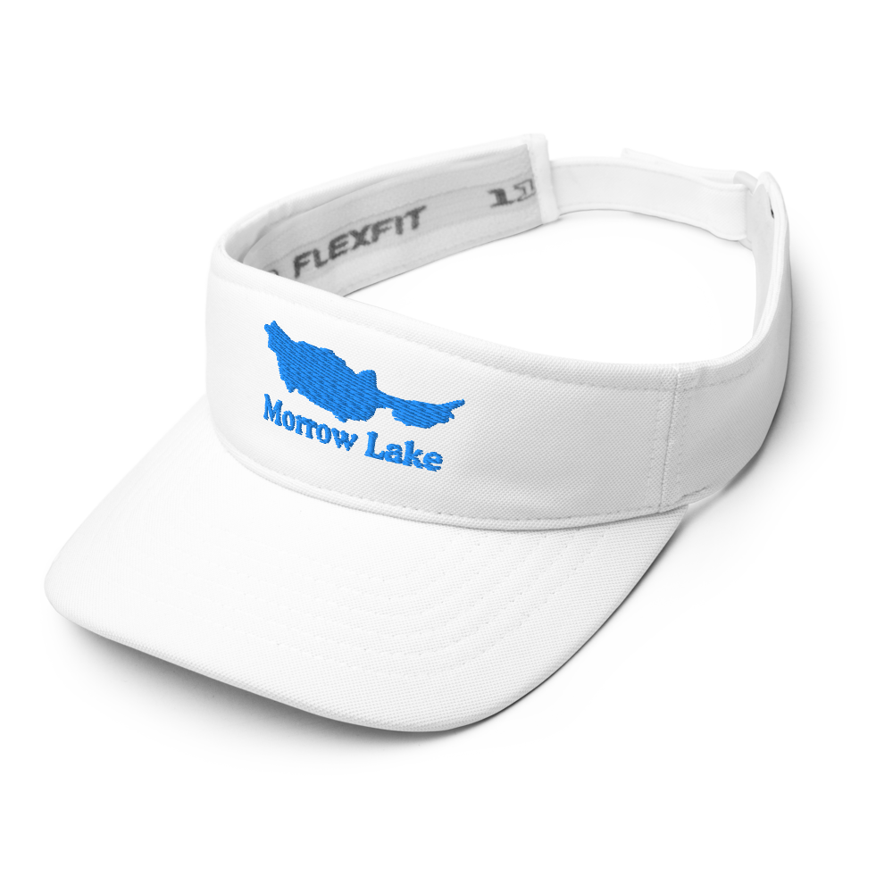 Morrow Lake Visor with embroidered artwork & adjustable velcro strap