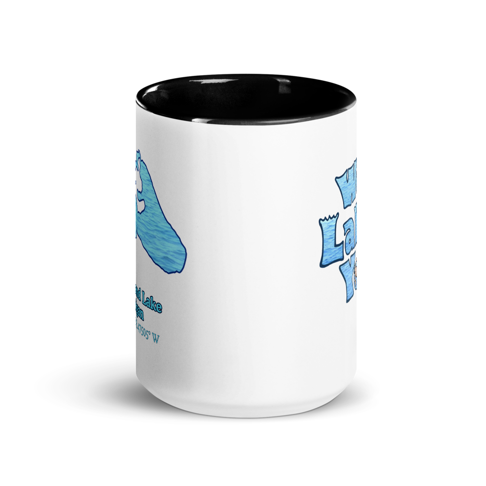 15oz Ceramic Mug with Cedar Island Lake & We Lake You on other side
