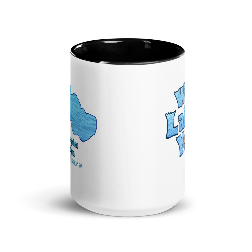 15oz Ceramic Mug with Lake Angelus & We Lake You on other side