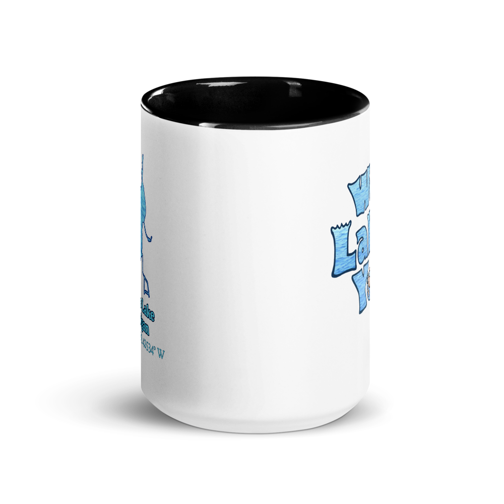 15oz Ceramic Mug with Greens Lake & We Lake You on other side