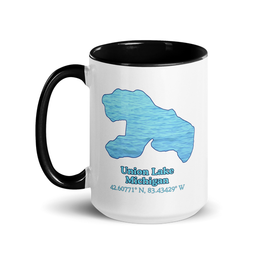 15oz Ceramic Mug with Union Lake & We Lake You on other side