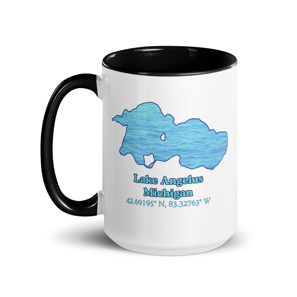 15oz Ceramic Mug with Lake Angelus & We Lake You on other side