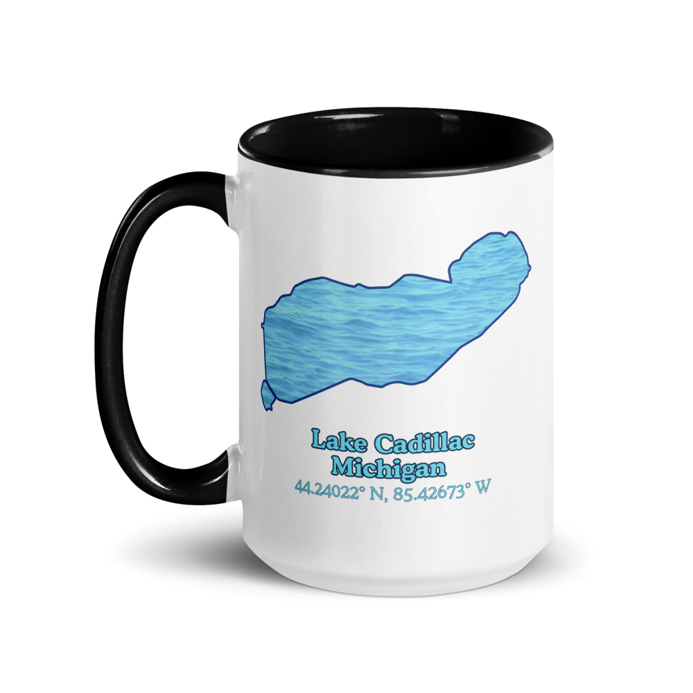 15oz Ceramic Mug with Lake Cadillac & We Lake You on other side