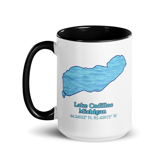 15oz Ceramic Mug with Lake Cadillac & We Lake You on other side