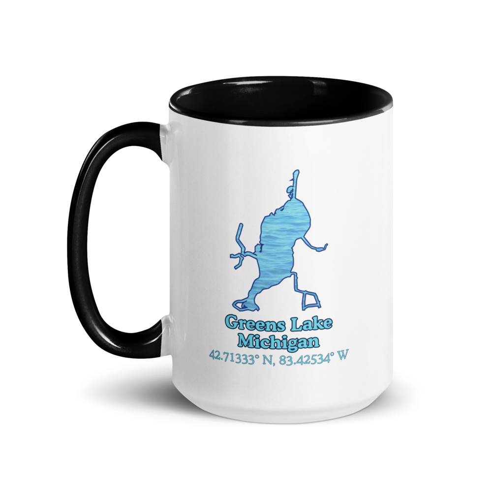 15oz Ceramic Mug with Greens Lake & We Lake You on other side