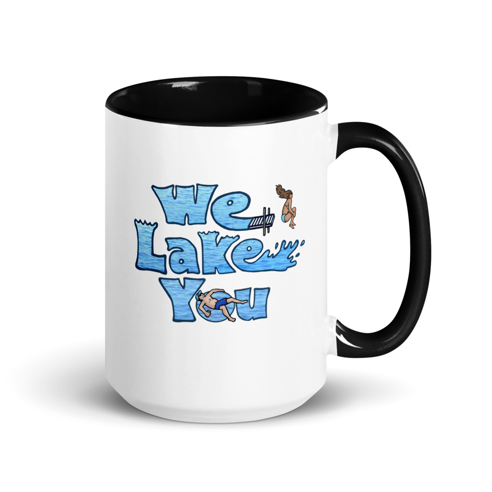 15oz Ceramic Mug with Pontiac Lake & We Lake You on other side