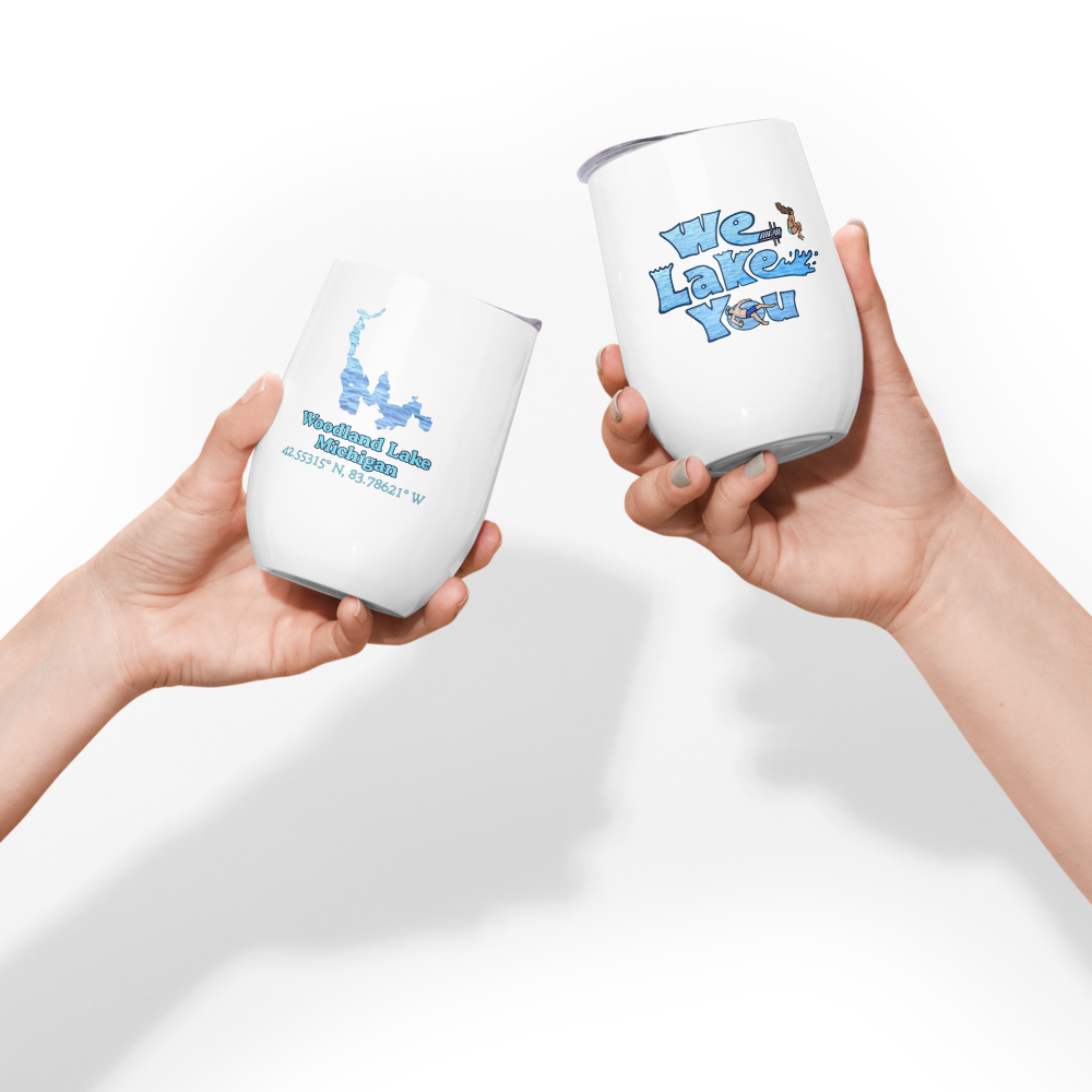 Woodland Lake Wine Tumbler