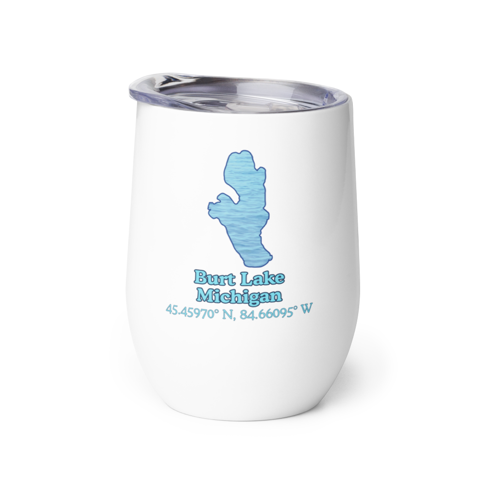 Burt Lake Wine Tumbler