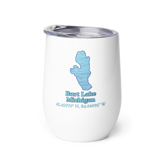 Burt Lake Wine Tumbler