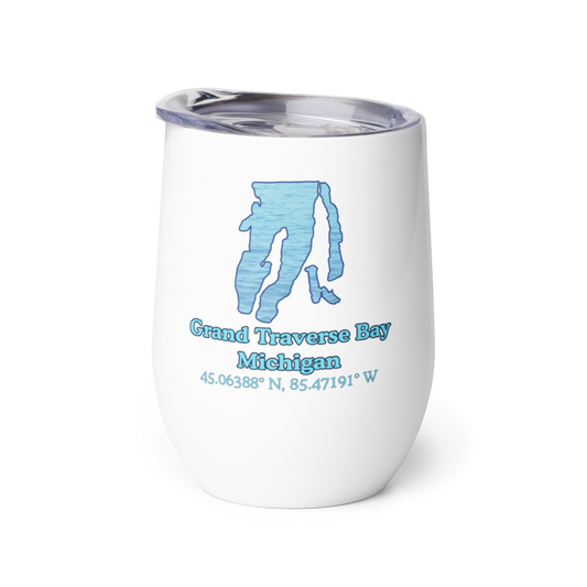 Grand Traverse Bay Wine Tumbler