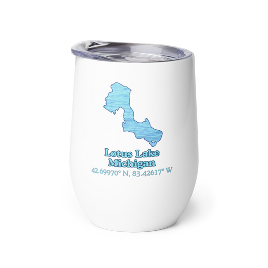 Lotus Lake Wine Tumbler