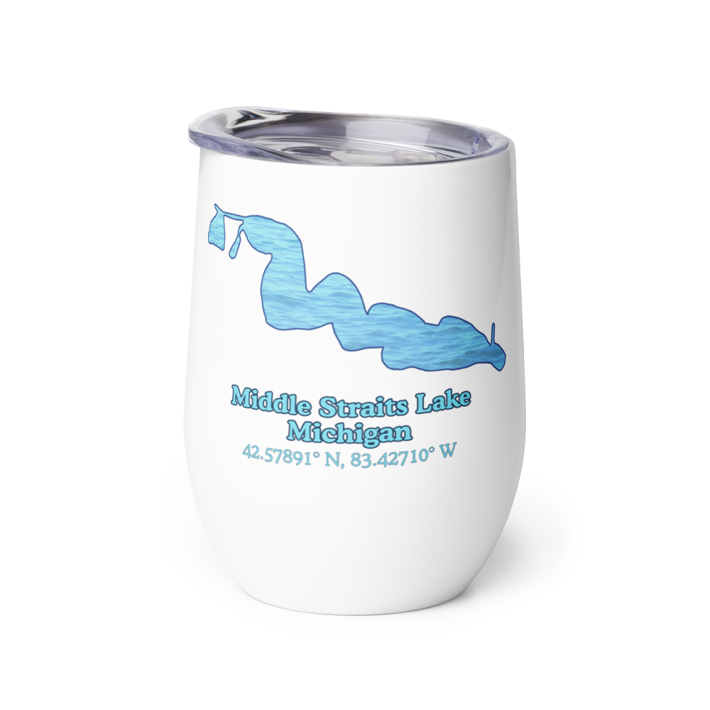 Middle Straits Lake Wine Tumbler