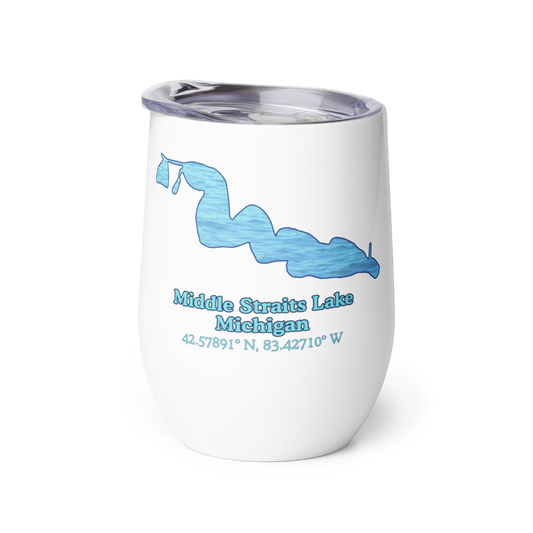 Middle Straits Lake Wine Tumbler