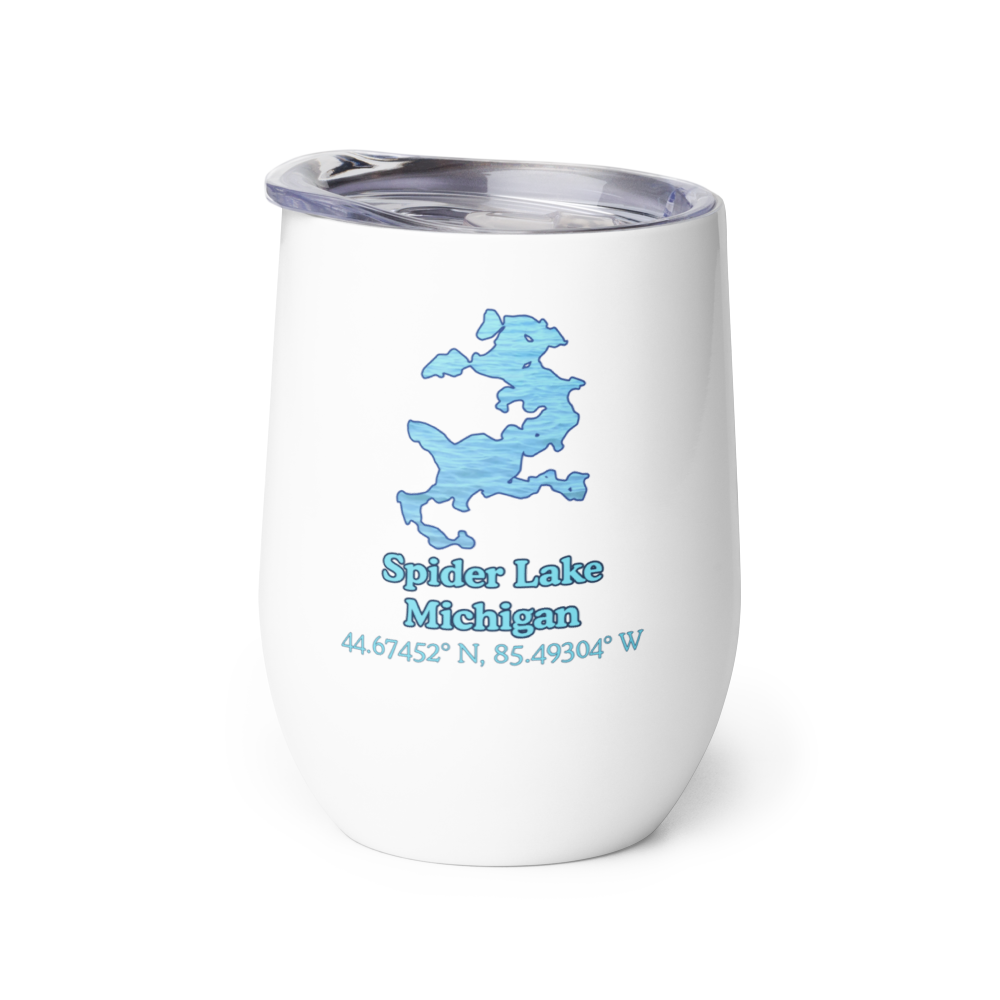 Spider Lake Wine Tumbler