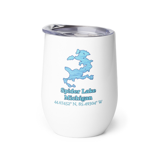 Spider Lake Wine Tumbler