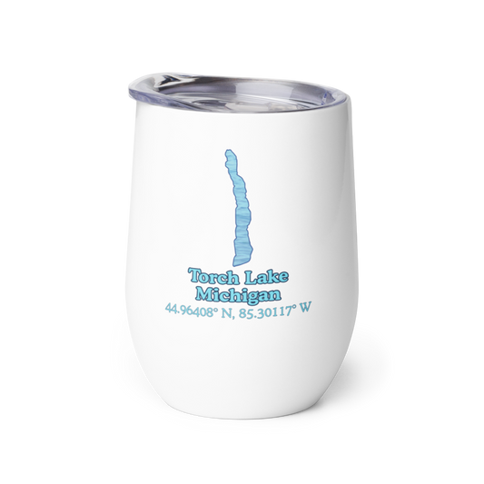 Torch Lake Wine Tumbler