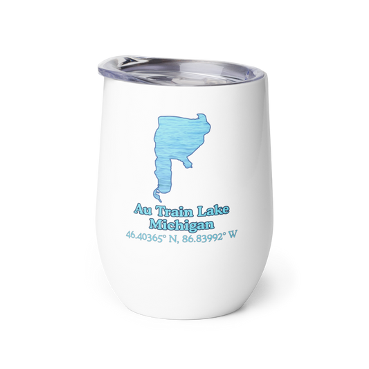 Au Train Lake Wine Tumbler