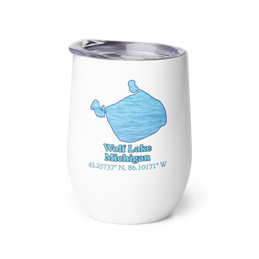 Wolf Lake Wine Tumbler