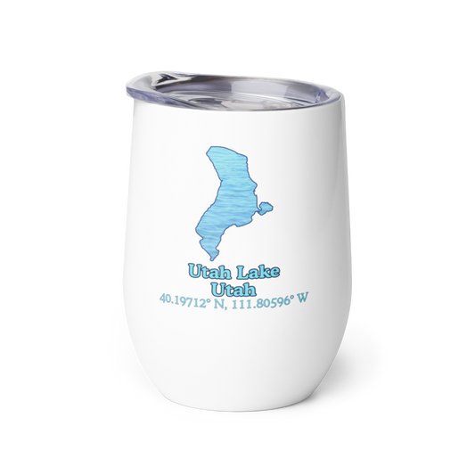 Utah Lake Wine Tumbler