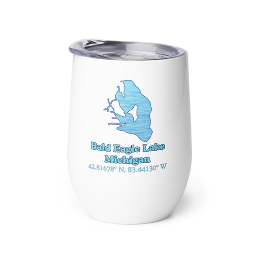 Bald Eagle Lake Wine Tumbler