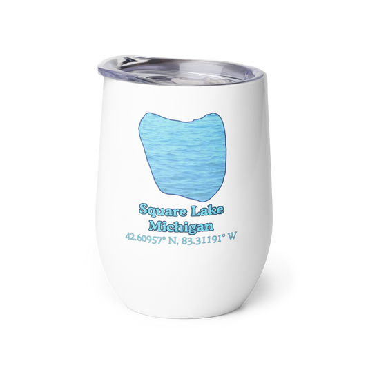 Square Lake Wine Tumbler