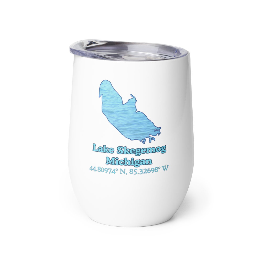 Lake Skegemog Wine Tumbler