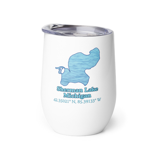 Sherman Lake Wine Tumbler