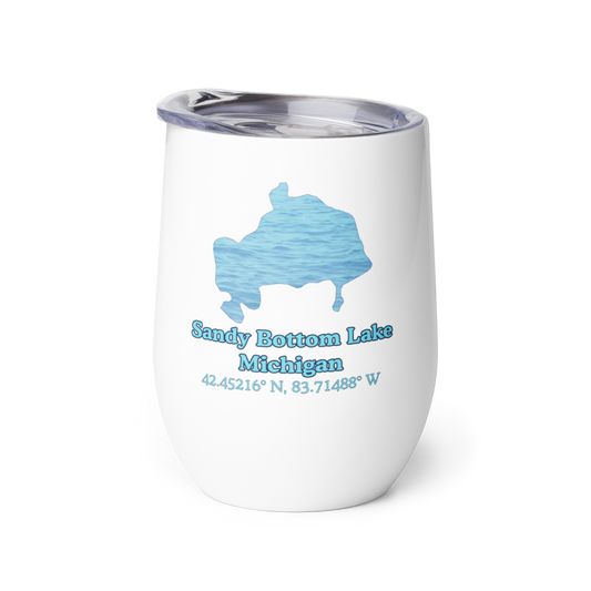 Sandy Bottom Lake Wine Tumbler