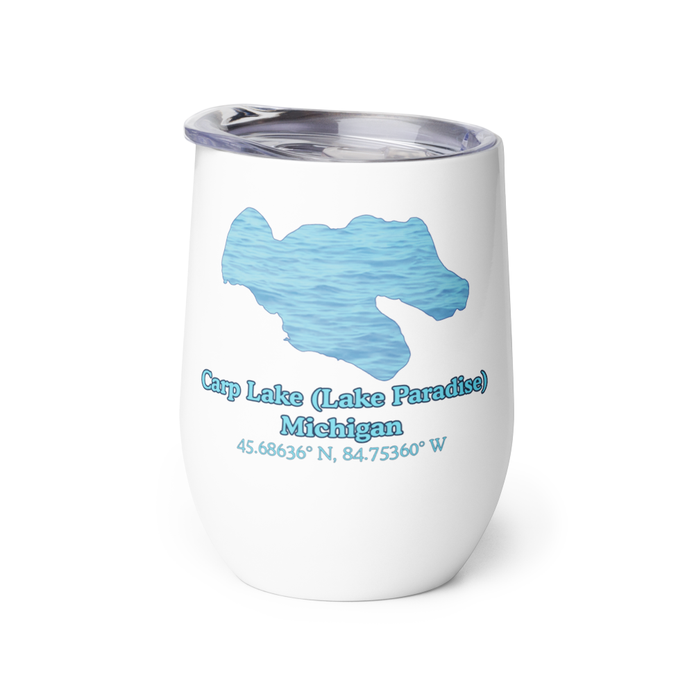 Carp Lake (Lake Paradise) Wine Tumbler