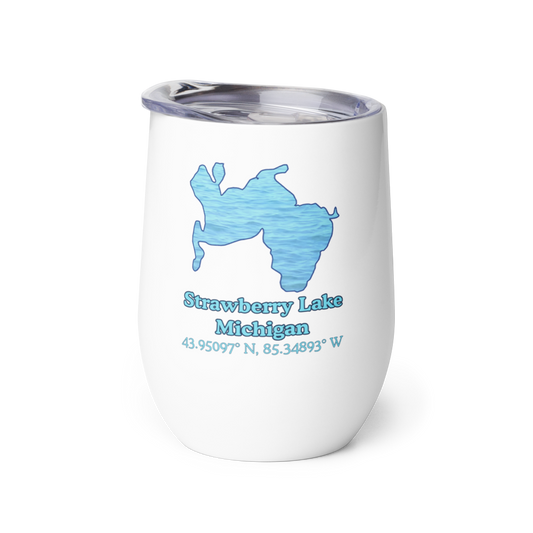 Strawberry Lake Wine Tumbler