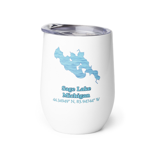 Sage Lake Wine Tumbler