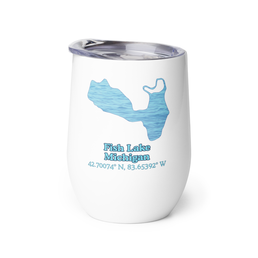 Fish Lake Wine Tumbler