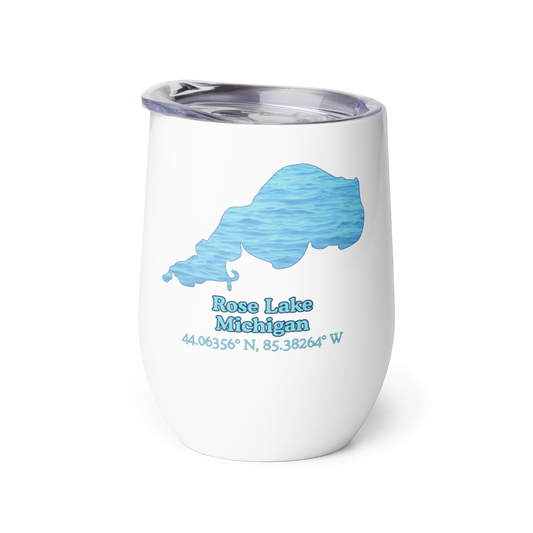 Rose Lake Wine Tumbler