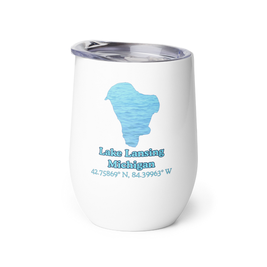 Lake Lansing Wine tumbler