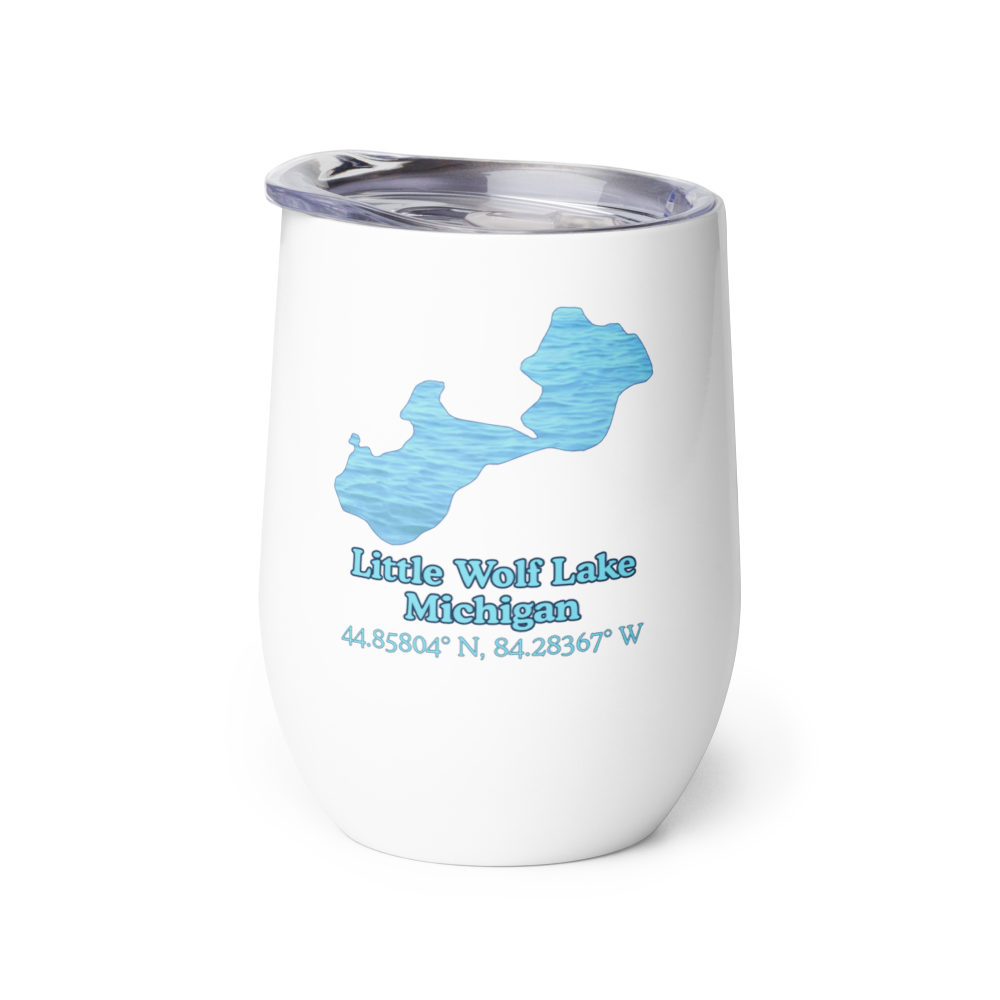 Little Wolf Lake Wine Tumbler
